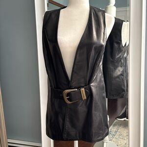 Leather vest